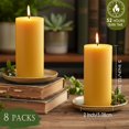 thumbnail image 3 of Velas de cera de abeja MOSROAD, 2 x 5 pulgadas, 400 horas de combustión, 3 of 8