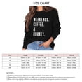 thumbnail image 5 of Sudadera holgada negra de cuello redondo con estampado de letras - Top de manga larga para mujer Primavera-Otoño Casual, 5 of 5