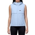 thumbnail image 6 of Inverlee Women's Hooded Sleeveless Vest Full Zip Lightweight Casual Outdoor Windbreaker with Pockets Sky Blue L, 6 of 7
