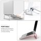 thumbnail image 3 of LOLIPPYY Soporte De Computadora De Aluminio Plata Estable Con Altura Regulable Y Para Viajes, 3 of 8