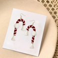 thumbnail image 1 of Weave Earrings Christmas Series Bohemian Santa Gifts For Festive Women Red Cane------Product code 61712, 1 of 5