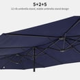 thumbnail image 4 of Soonbuy 15ft Extra Large Patio Umbrella, with Crank Handle, UV-Resistant, for Poolside, Deck, Garden, Backyard Shade, 4 of 5