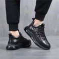 thumbnail image 4 of NOKIO Elastic 𝖫a𝖼e Up Sneakers for Men Comfortable High-Top Casual Shoes Lightweight Running Athlet𝗂c Shoes Fashion Round-Toe Walking Sport Shoes, 4 of 4
