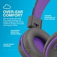 thumbnail image 6 of Jlab JBuddies Studio On-Ear Kids Wired Headphones, Graphite/Purple, Studio Volume Safe, Volume Limiter, Folding, Adjustable, Noise Isolation, with Mic, 6 of 6