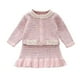 thumbnail image 1 of Odeerbi 0-11 Años Niñas Invierno Conjuntos Suéter Cardigan Manga Larga Con Falda Corta de Cola de Pez Conjunto de Dos Piezas Falda de Punto, 1 of 4