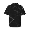 thumbnail image 3 of Goofa Black Marble Texture Abstract Hawaiian Shirt for Men, Unisex Summer Beach Casual Short Sleeve Button Down Shirts,Aloha Tropical Floral print shirt-Small, 3 of 9