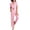 Pink, variant on Women Heart Pajamas Set Button Down Short Sleeve Lounge Set with Long Pants Soft and Comfortable Sleepwear