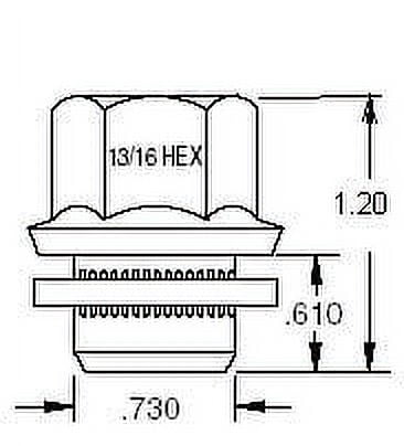 20 Lug Nuts Mag 12mmx1.5 Chrome Open End 13/16" Hex With Washer For Factory Toyota Alloy Wheels