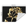 thumbnail image 3 of YFYANG Washable Heat-Resistant Placemats, 70% PVC/30% Polyester, Golden Rose Pattern Kitchen Table Mat, 12" x 18" 1 Piece, 3 of 6