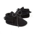 thumbnail image 2 of Infant Baby Girls and Boys Premium Soft Sole Moccasins Tassels Prewalker Anti-Slip Toddler Shoes, 2 of 12