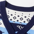 thumbnail image 4 of Zwiiyzr Unisex Toddler Baby Boy' Girls' Cardigans Sweater Christmas Snowflake Deer V-Neck Long Sleeve Button Knit Sweaters for 2-7 Years Blue, 4 of 9
