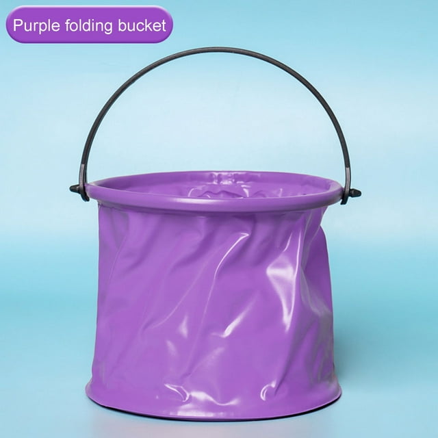 Danhjin Bucket Five Colors Optional Retractable Folding Portable Small Bucket Children Outdoor Travel Water Storage Bucket Car Washing Tools