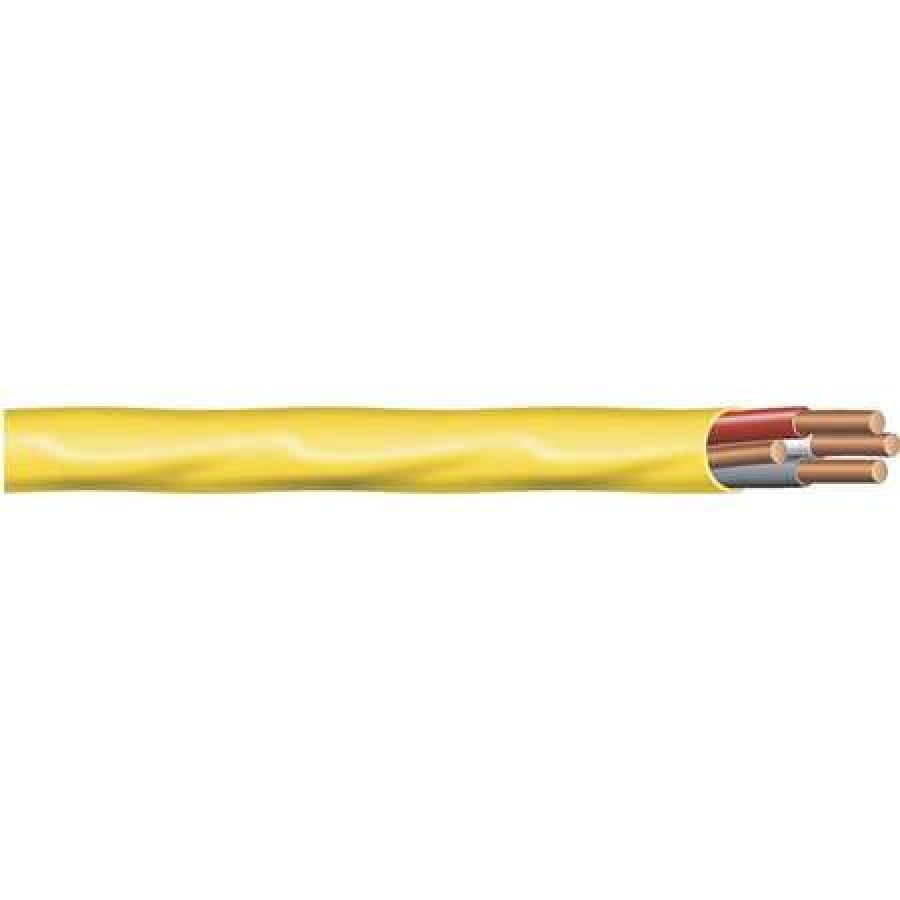 10' 4/3 NM-B Wire With Ground Romex Non-Metallic Sheathed Cable Black 600V 