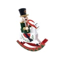 thumbnail image 2 of Adorno tradicional de cascanueces de madera, caballo balancín de madera, regalo de Navidad, escritorio, decoración navideña, estante para dormitorio, estilo C, 2 of 8