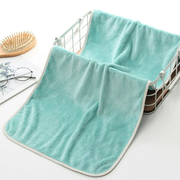 Polyester Bath Towel | Highly Absorbent Quick Drying Lint-Free Soft Fleece & Textured Two-Sided | Durable Superior Quality | Multi-Purpose Home Spa Guest Cleaning | 1 Pack | Brown Blue Purple Pink