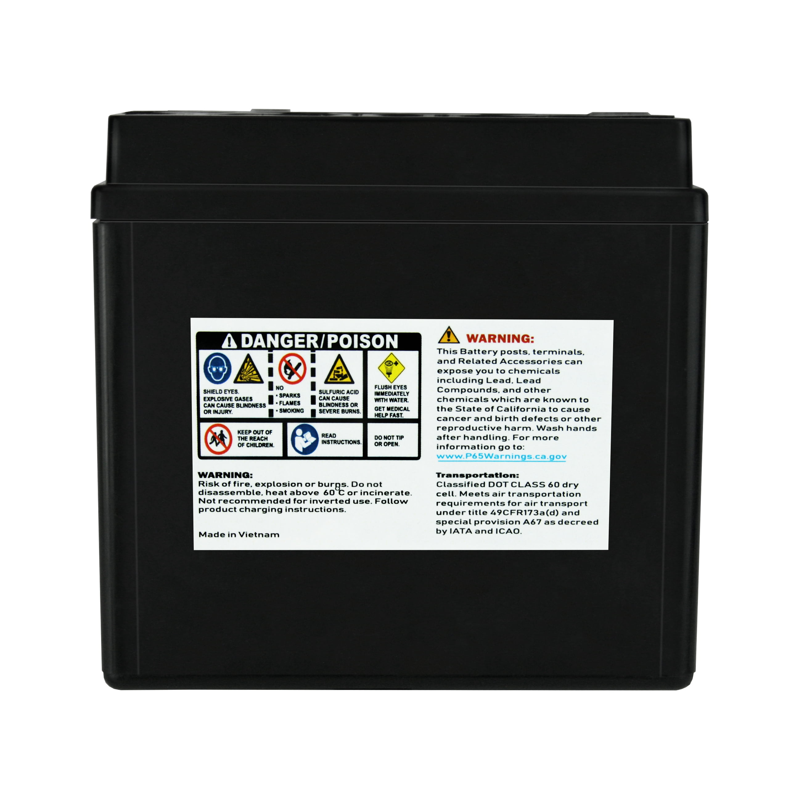 PowerStar YTX5L-BS AGM Motorcycle Battery Compatible with ATK 59 MXA 2003 to 2005