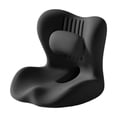thumbnail image 2 of Cojín ortopédico para silla de oficina, cojín para asiento de coche, oficina y viajes. Negro, 2 of 9
