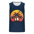 thumbnail image 4 of BXINGOHAI Mens Sleeveless Tank Tops Workout Gym Muscle Shirts Palm Tree Vintage Hawaiian Summer Beach T Shirts Today Sales Navy,L, 4 of 5