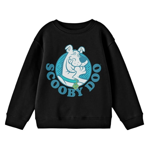 Scooby Doo Laughing Scooby Boy's Black Long Sleeve Shirt
