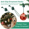 thumbnail image 2 of 24pcs Ornament Hooks for Hanging Christmas Decorations, Anti-slip Hanging Hook for Ornament Protection - Green Christmas Tree Ornaments Hanger Hooks for Protect Fragile Xmas Decorations, 2 of 8