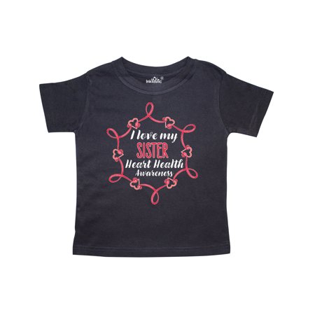 

Inktastic I Love My Sister Heart Health Awareness Gift Toddler Boy or Toddler Girl T-Shirt