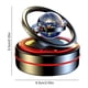 thumbnail image 2 of Ambientador giratorio solar para coche aromaterapia de doble anillo (sol) color negro, 2 of 4