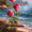 Vintage Rose Landscape, variant on UXIEQU Vintage Rose Landscape Canvas Wall Art Print 15.75x11.81 Inches