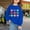 Blue, variant on Fall Winter Kids Daily Wear Sweatshirt, Kids Fall Casual Sweatshirt Kids Crewneck Sweatshirt Kids Lightweight Cotton Top Long Sleeve Cotton Sweatshirt Love Design Crewneck, Navy 130