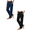 Black+Dark Blue, variant on Sunnin Women's High Waist Straight Leg Pants Solid Color Elastic Waist Pull On Trousers with Pockets