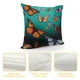 thumbnail image 4 of COMIO  Blue and Orange Monarch Butterfly Pattern Throw Pillow Covers Sofa Pillowcase Car Square Throw Pillowcases Home Decoration, 4 of 5