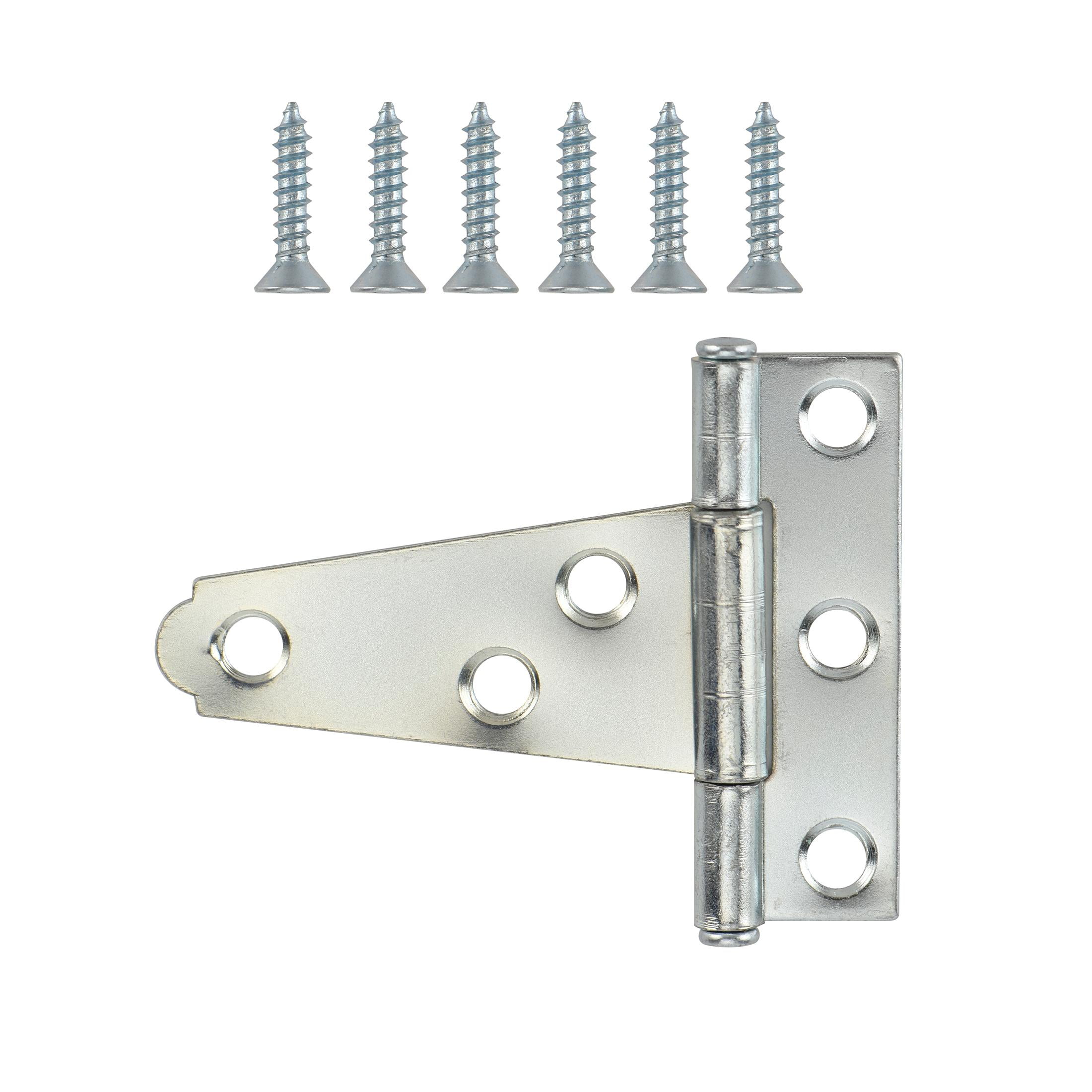 Hyper Tough 2 inch. Light Tee Hinge, Zinc Plated (2 Pack)
