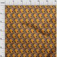 thumbnail image 2 of oneOone Cotton Poplin Fabric Spiral & Floral Block Printed Craft Fabric BTY 42 Inch Wide, 2 of 4