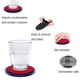 thumbnail image 3 of Prácticos de costa absorbentes para las bebidas con el tenedor, prácticos de costa del silicón con el parte movible del fieltro suave, 3 of 7