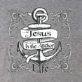 thumbnail image 2 of Wild Bobby, Jesus Is The Anchor Of My Life, Inspirational/Christian, Women Tri-Blend Racerback Tank Top, Premium Heather, Small, 2 of 4