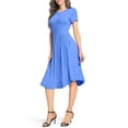 thumbnail image 2 of Aiyino Womens Summer Casual Swing Midi Dress with Pockets, 2 of 4