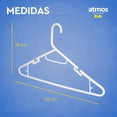 thumbnail image 4 of Ganchos para Ropa de Niños | Ganchos de Plástico Premium para Colgar Ropa de Niño, Niña y Bebé | Gruesos, Resistentes y Duraderos | Paquete de 20 Perchas para Ropa Infantil color Blanco, 4 of 5