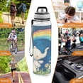 thumbnail image 7 of Little Elephants Rainbow Sports Water Bottle 32oz with Straw for Kids Travel Mug BPA Free Leak Proof for School, 7 of 7