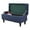 Navy Blue, variant on Stretch Ottoman Cover Rectangle, Ottoman Slipcovers Soft Removable Washable Footstool Protector Covers Elastic Storage Ottoman Slipcover for Cats Dogs -Navy Blue-Medium