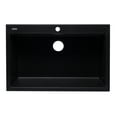thumbnail image 6 of ALFI brand AB3322DI-BLA Black 33" Single Bowl Drop In Granite Composite Kitchen Sink, 6 of 12
