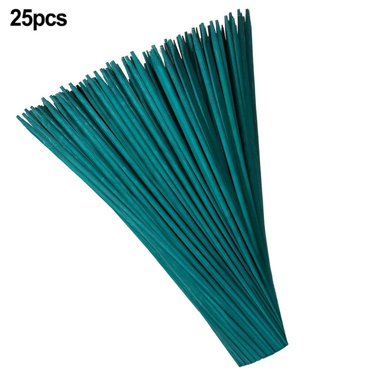  Garden Wood Plant Stakes Green Bamboo Sticks,HAINANSTRY Sturdy  Floral Plant Support Stakes Wooden,Wooden Sign Posting Garden Sticks(25  Pack 12 Inches) : Patio, Lawn & Garden