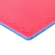 FlooringInc 1 Thick MMA Red & Blue Reversable Interlocking Foam Tiles, 2x2, 4 sqft, 1 Tile Pack