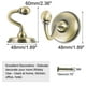 thumbnail image 2 of 4pcs Gancho para Cortinas de Ventana de Aleación de Zinc, Sujetadores de Cortinas de Pared, Tono Bronce, 2 of 7