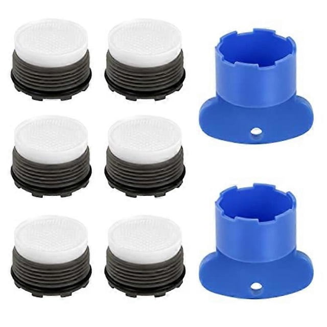 KAIYANG Llave para aireador de grifo y limitador de filtro de grifo de 16,5 mm, 2 llaves de caché y 6 aireadores de grifo de 24 mm