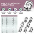 thumbnail image 5 of Mom Spinner Anxiety Rings for Men Women 925 Sterling Silver Jewelry Wedding Band Stress Relief Birthday Christmas Gifts Size 10 Women, 5 of 8