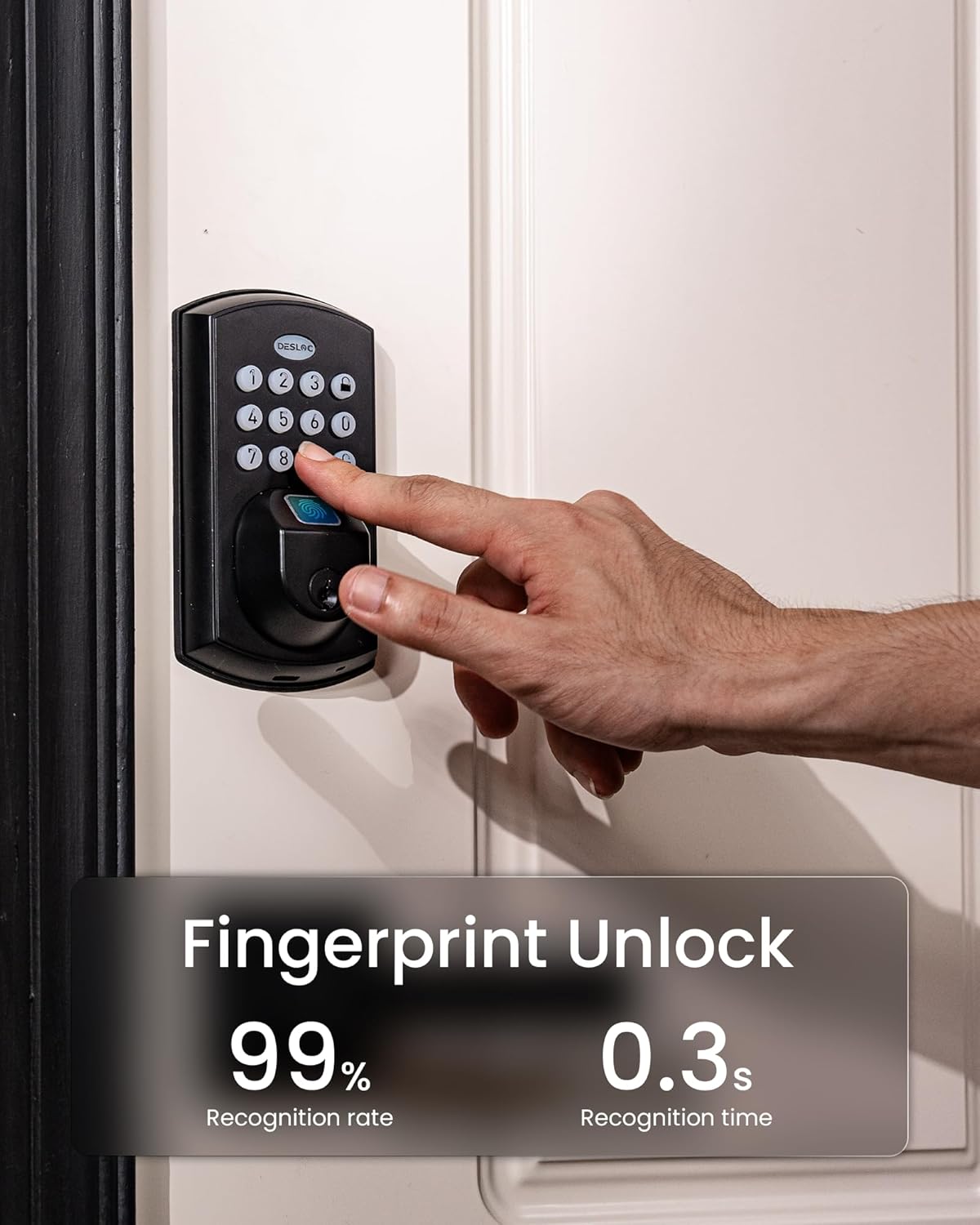 DESLOC A100F Fingerprint Keyless Entry Deadbolt photo 3