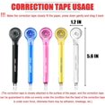 thumbnail image 2 of YSTIANN Correction Tape Pens 5-Pack, White 1/5" x 236" - Push-Pull Protective Design for Smooth Application, Instant-Dry Tape for School, Office & Homework (Refillable) AZ78-4216, 2 of 6