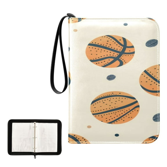 Game Card Storage Bag Collectible Trading Card Albums The 4-Pocket Card Binder With 50-Page Sleeve Can Hold 400 Game Cards Cartoon Basketball