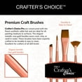 thumbnail image 4 of Royal & Langnickel Crafter's Choice™ Pro 3pc Synthetic Sable Wash Brush Set, 4 of 8