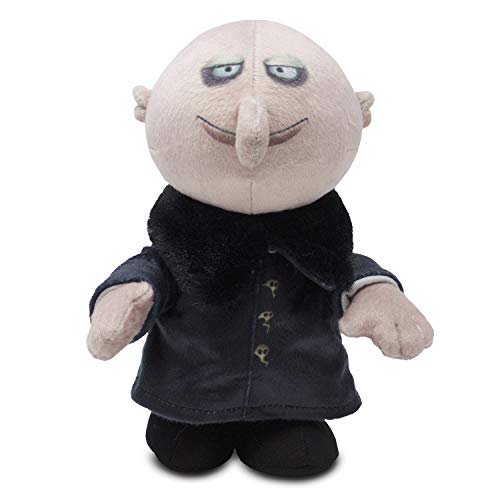 cuddle Barn Addams Family Animated Plush Collectible Fun Walking Doll Toy para fanáticos del cine y Halloween reproduce la canción temática de la familia Addams ... (Uncle Fester Runner) Cuddle Barn 818447027968