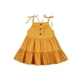 thumbnail image 1 of Kiapeise Toddler Girls Dress Sleeveless A-Line Cake Layered Casual Dress, 1 of 6